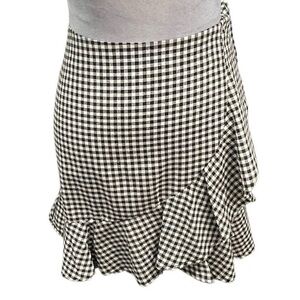 Justalwart Women’s Checkered Ruffle Skirt / Size: Medium/ Item# 1-19114